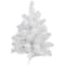 18" Pre-Lit Snow White Artificial Christmas Tree, Multicolor Lights